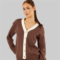 Foxdale Womens Ludlow Knitted Cardigan Taupe