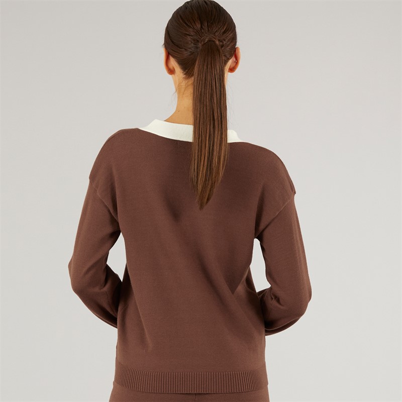 Foxdale Womens Ludlow Knitted Cardigan Taupe