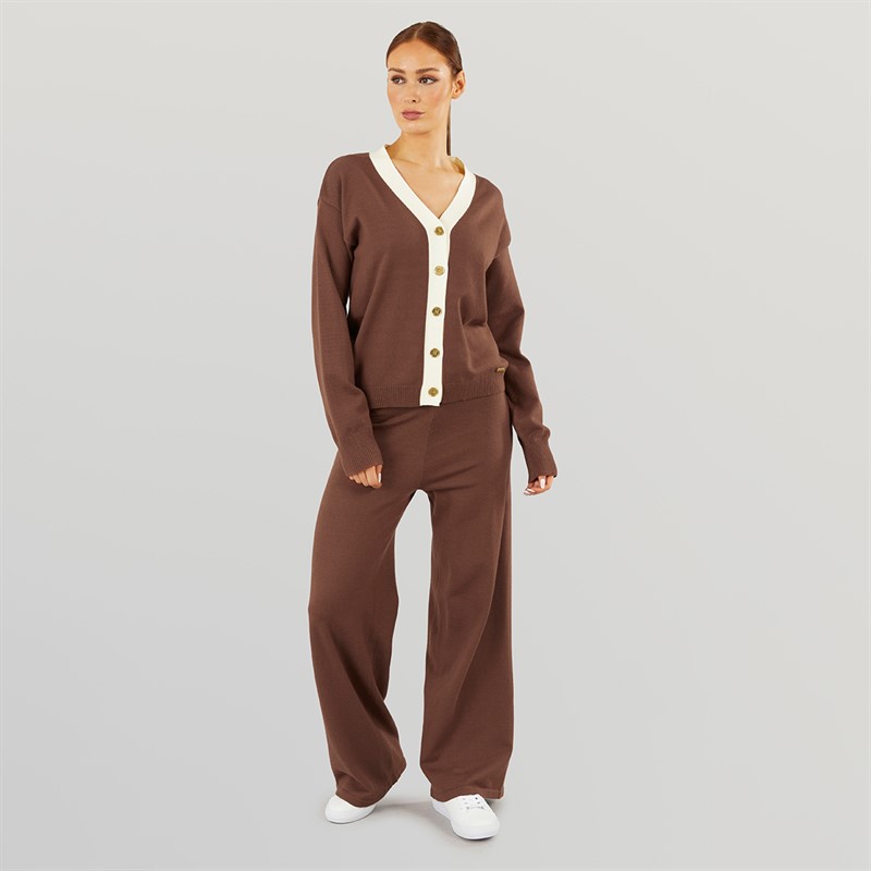 Foxdale Womens Ludlow Knitted Cardigan Taupe