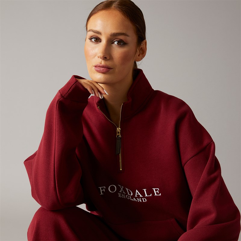 Foxdale Womens Abbot Sweatshirt Burgundy