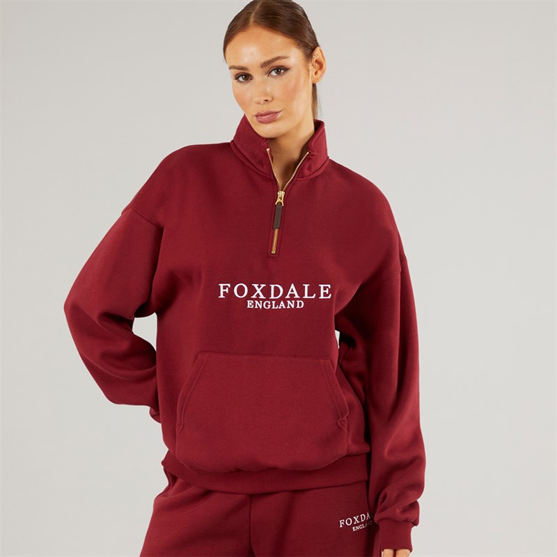 Foxdale Womens Abbot Sweatshirt Burgundy