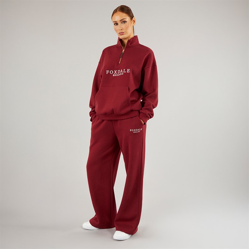 Foxdale Womens Abbot Sweatshirt Burgundy
