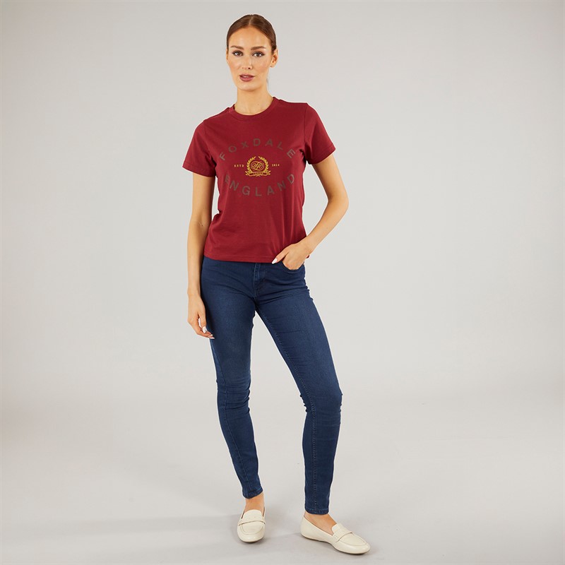 Foxdale Womens Bishop T-Shirt Burgandy