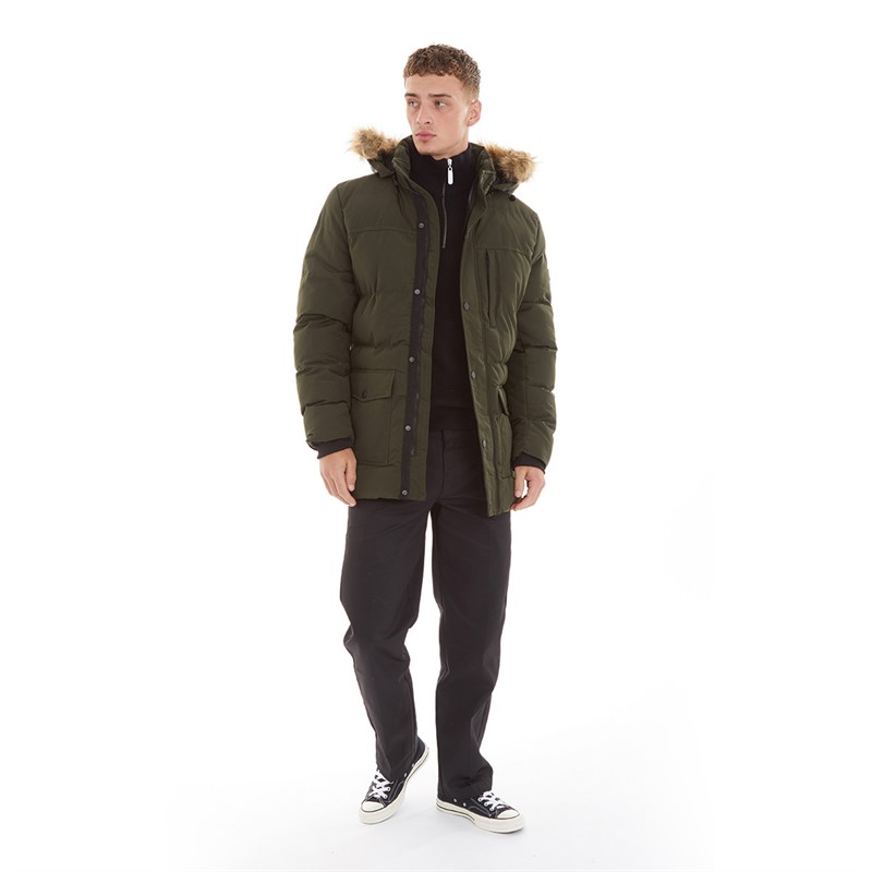 Aleko Heren Shaw Parka Jas Leger