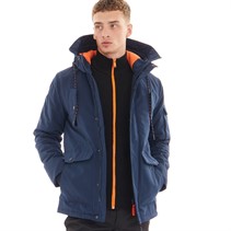 Aleko Heren Thomas Parka Jas Marineblauw