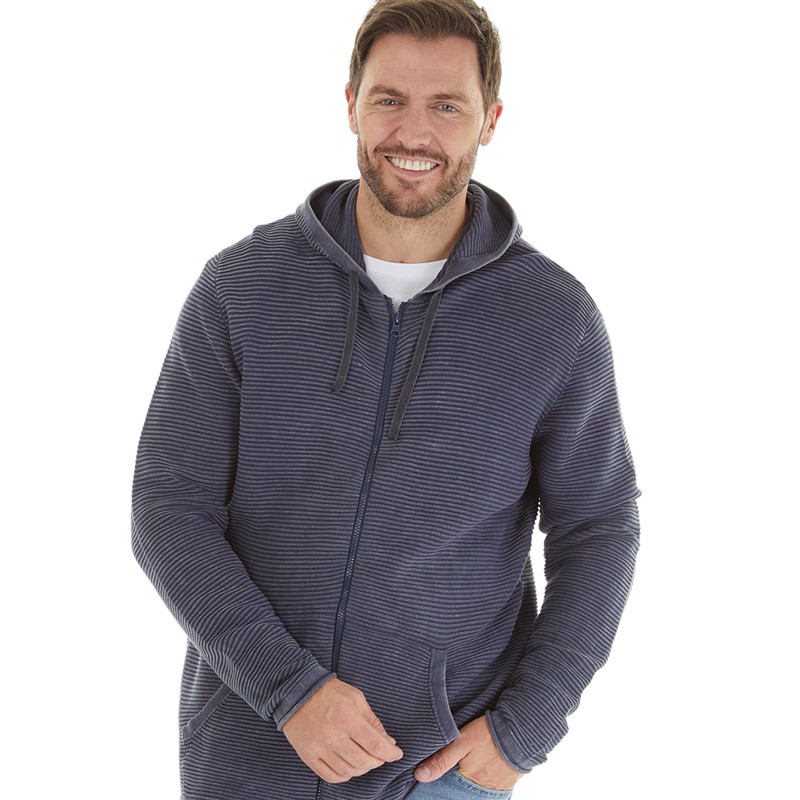 Aleko Heren Dunn Hoodies Blauw