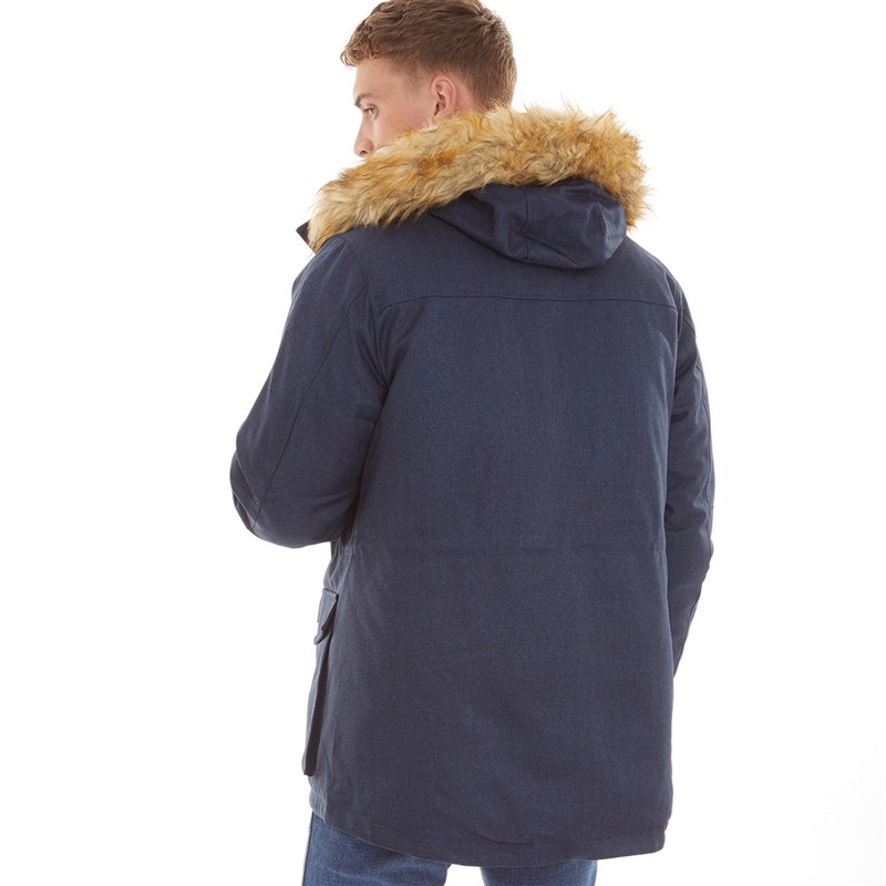 Icebound Heren Boe Parka Jas Marineblauw