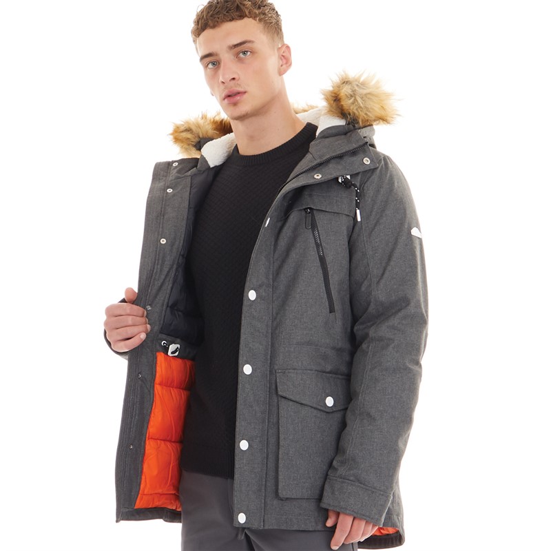 Icebound Manteau Parka Boe Homme Mixe Charbon