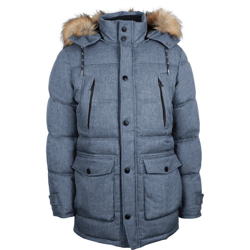 Icebound Parka Homme Bleu Marine mix