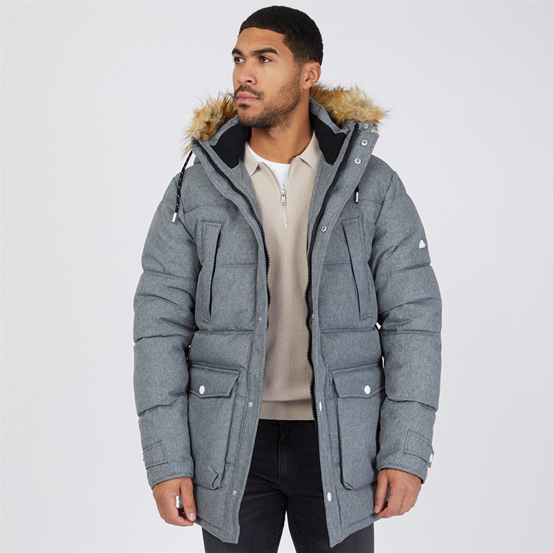 Icebound Herren Hail Parka Jacke Anthrazit Mix