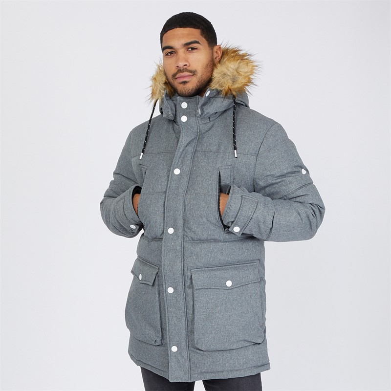 Icebound Herren Hail Parka Jacke Anthrazit Mix