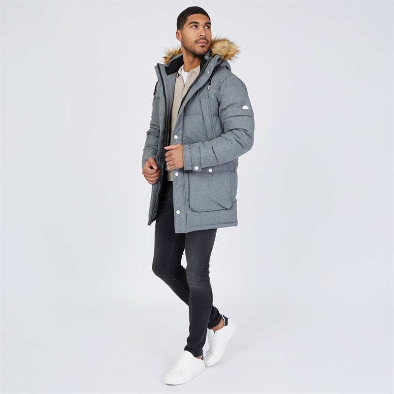 Icebound Herren Hail Parka Jacke Anthrazit Mix