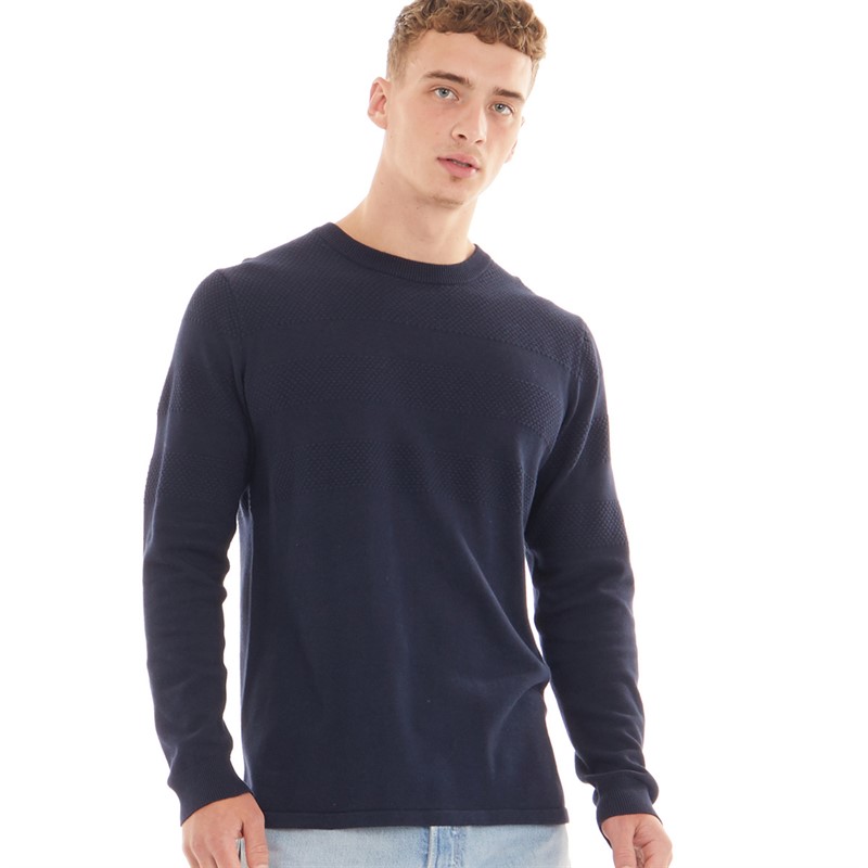 Nielsen Svane Herensweater Klassieke Ronde Hals Navy