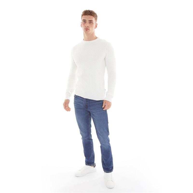 Nielsen Svane Heren Harbour Classic Crew Neck Trui Off White