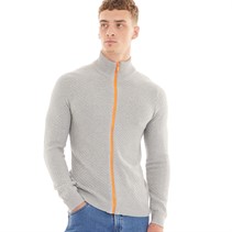 Nielsen Svane Pullover en maille zippé Harbour Classic Gris homme