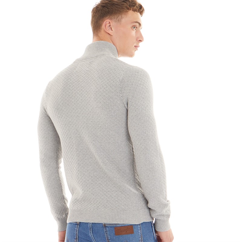 Nielsen Svane Pullover en maille zippé Harbour Classic Gris homme