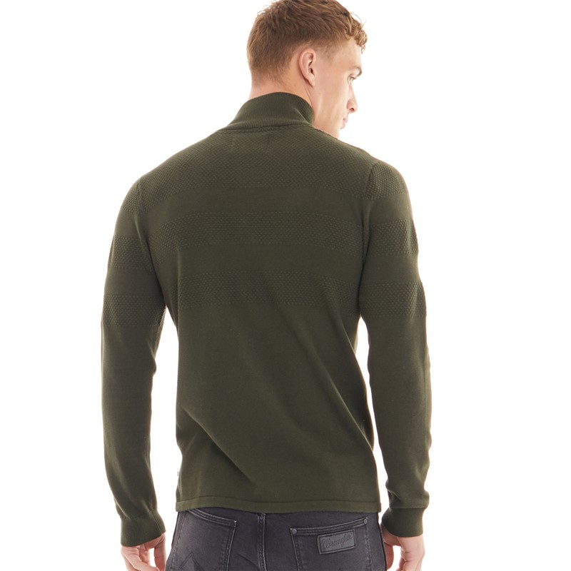 Nielsen Svane Pullover zippé classique marin Homme armée/orange