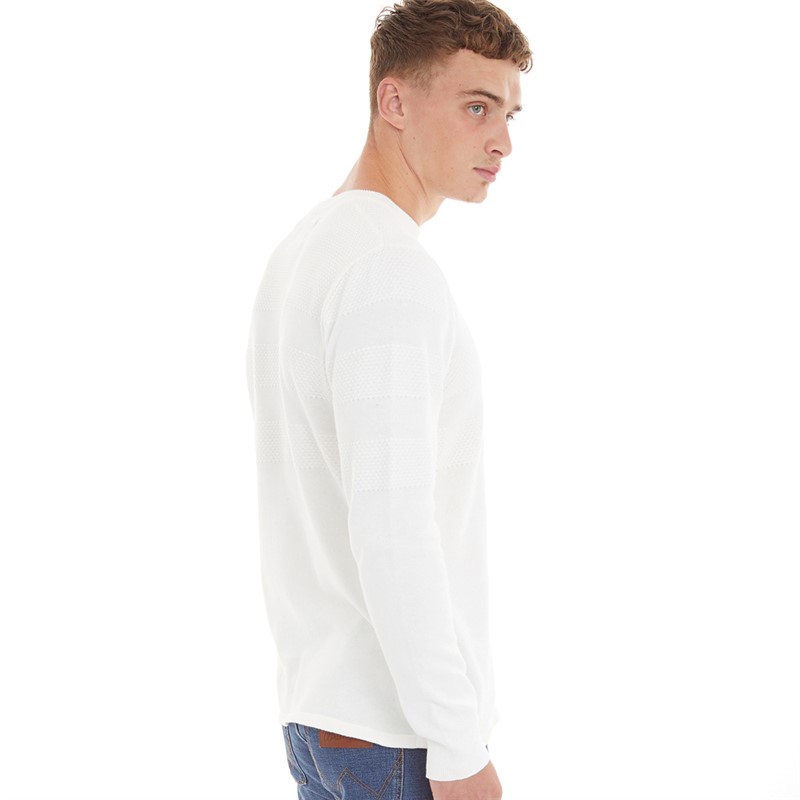 Nielsen Svane Herren Seemann Klassischer Rundhals Pullover Off White