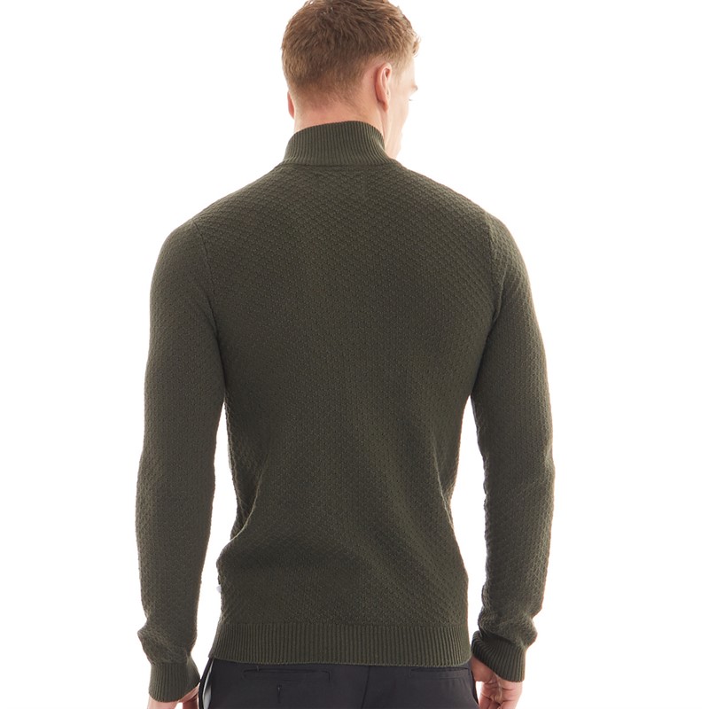 Nielsen Svane Pullover zippé classique Harbour homme, kaki