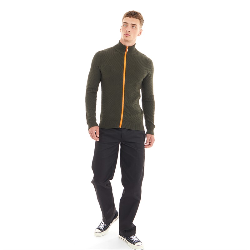 Nielsen Svane Pullover zippé classique Harbour homme, kaki