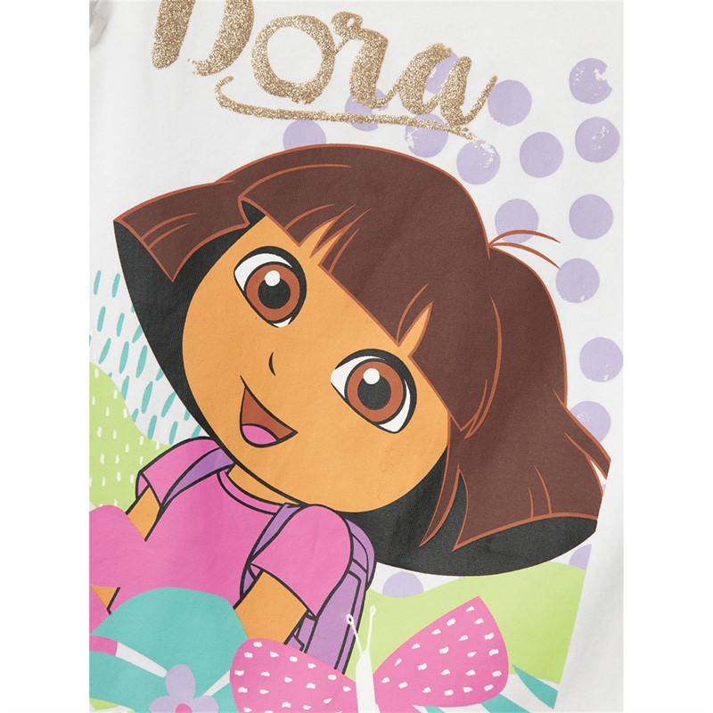 Dora the Explorer T-shirt blanc Fille Mulsa