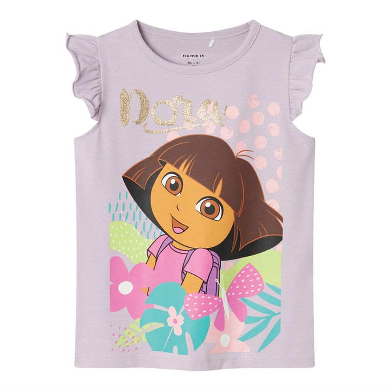 Dora the Explorer Dziewczęce Mulsa T-shirty Różowy