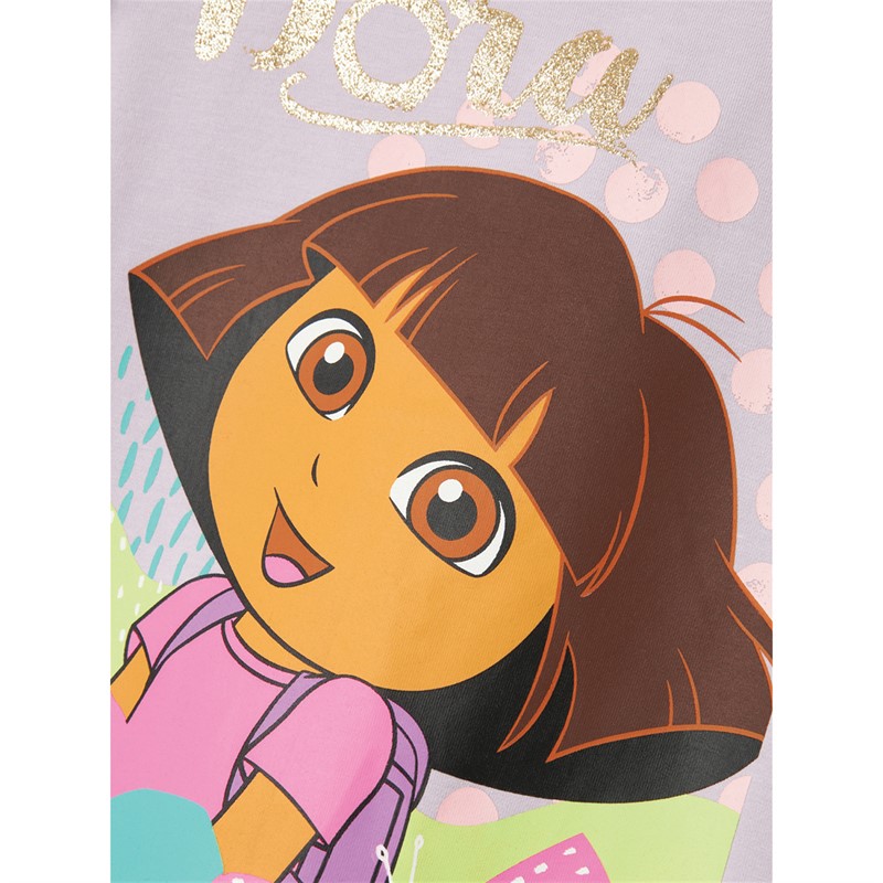 Dora the Explorer Dziewczęce Mulsa T-shirty Różowy