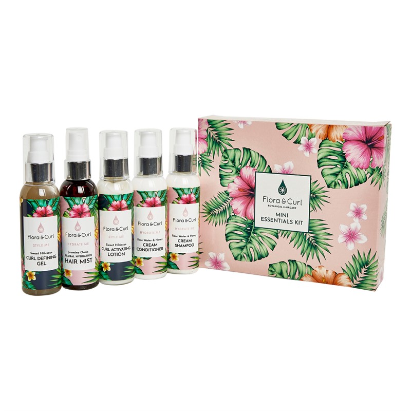 Flora & Curl Womens Mini Essentials Curl Gift Set Multi