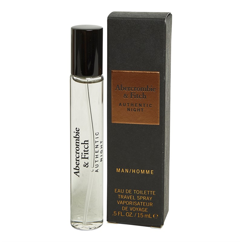 Abercrombie & Fitch Mens Authentic Night 15ml EDT Spray Multi