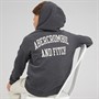 Abercrombie & Fitch Boys Hoodie Anf Anthracite Heather