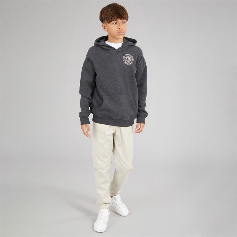 Abercrombie & Fitch Boys Hoodie Anf Anthracite Heather