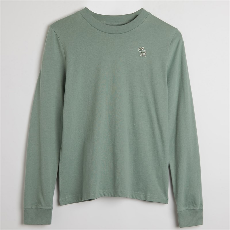 Abercrombie & Fitch Boys Three Pack Long Sleeve T-Shirts Vintage Indigo