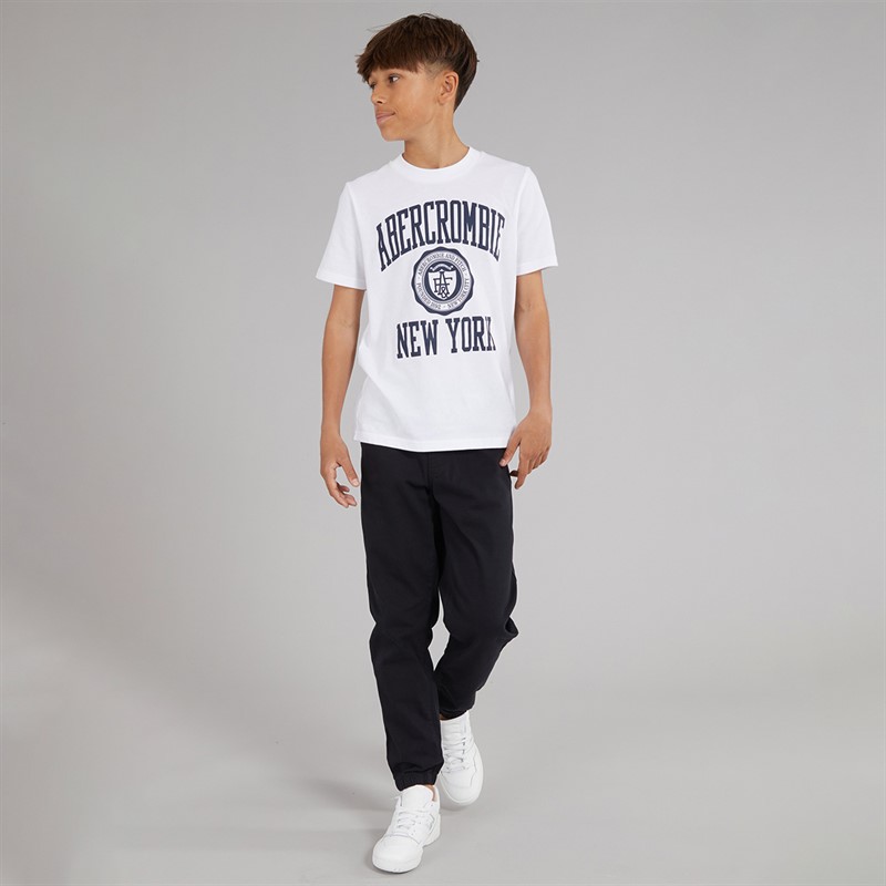 Abercrombie & Fitch Boys Ivy League T-Shirt Bright White