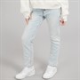 Abercrombie & Fitch Girls High Rise 90's Straight Leg Jeans Cumulus