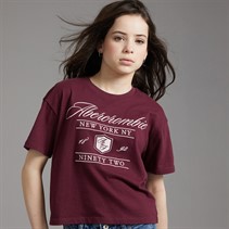 Abercrombie & Fitch Girls Crest T-Shirt Fig