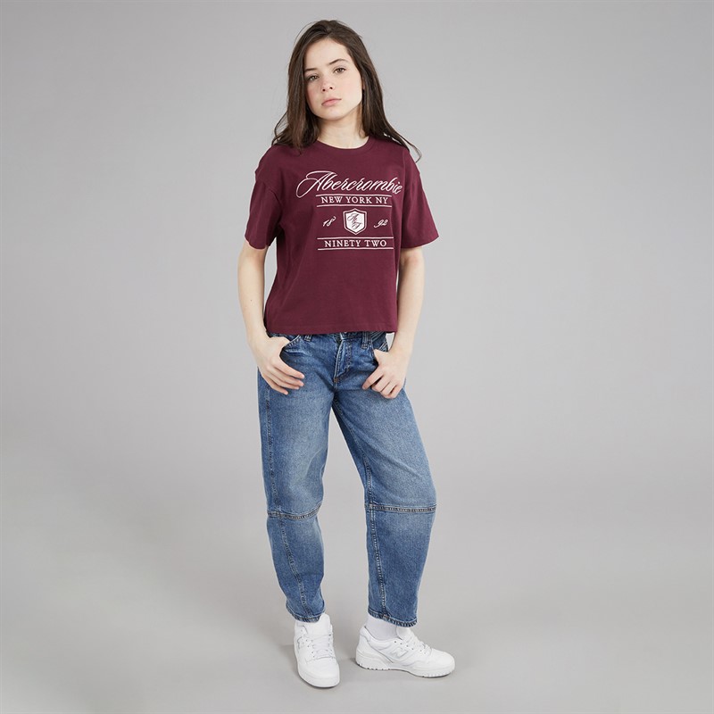 Abercrombie & Fitch Girls Crest T-Shirt Fig