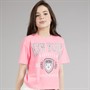 Abercrombie & Fitch Girls New York Crest T-Shirt Begonia Pink