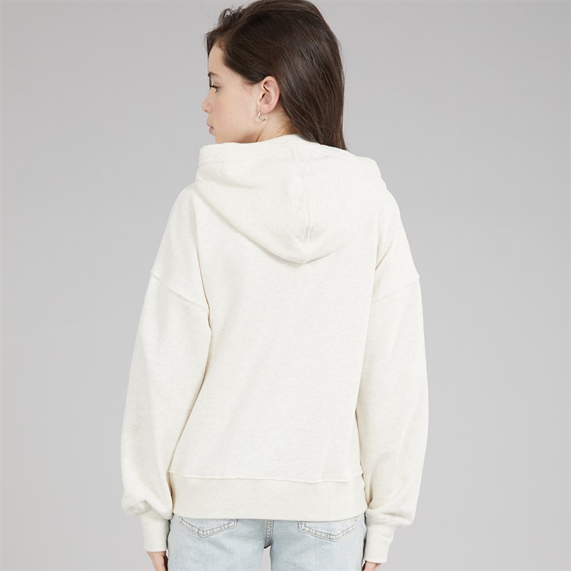 Abercrombie & Fitch Girls New York Hoodie Anf Oatmeal Heather