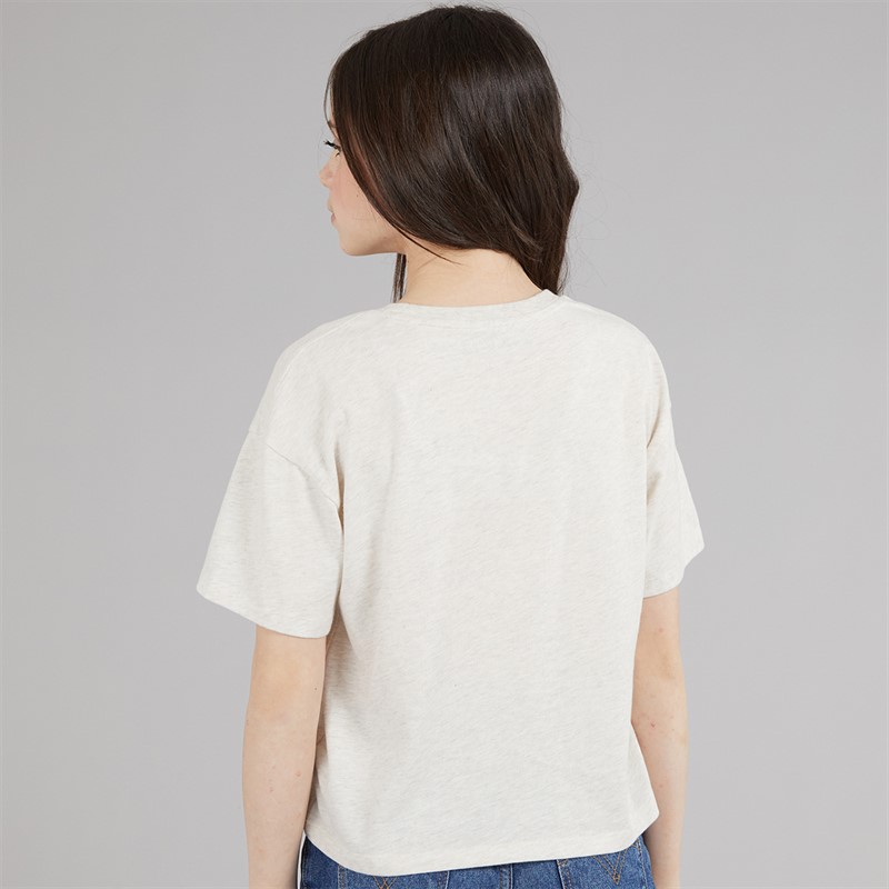 Abercrombie & Fitch Girls Crest T-Shirt Anf Oatmeal Heather