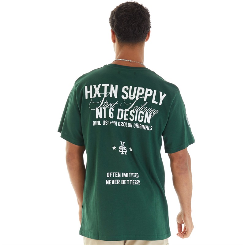 HXTN Supply Mens Dial T-Shirt Deep Green