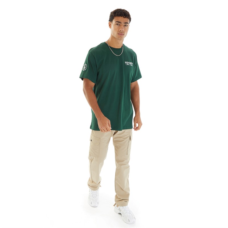 HXTN Supply Mens Dial T-Shirt Deep Green