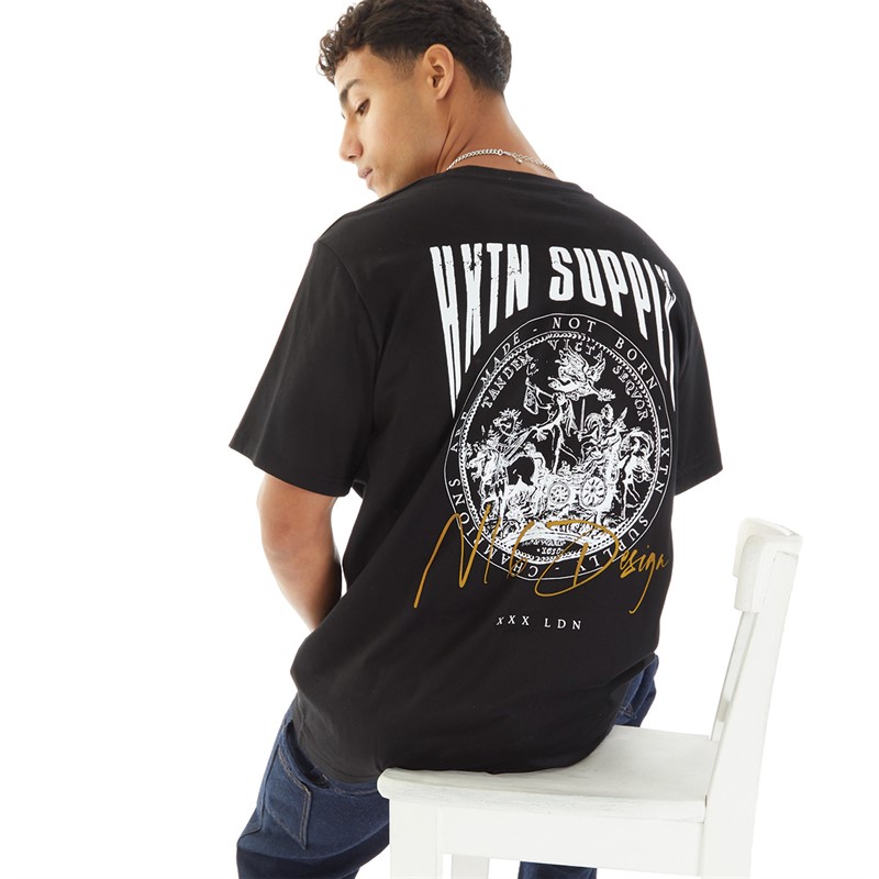 HXTN Supply Mens Sovereign T-Shirt Black