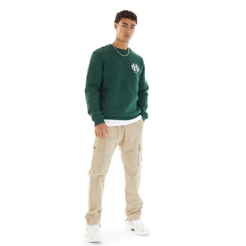 HXTN Supply Mens Allstar Sweatshirt Deep Green