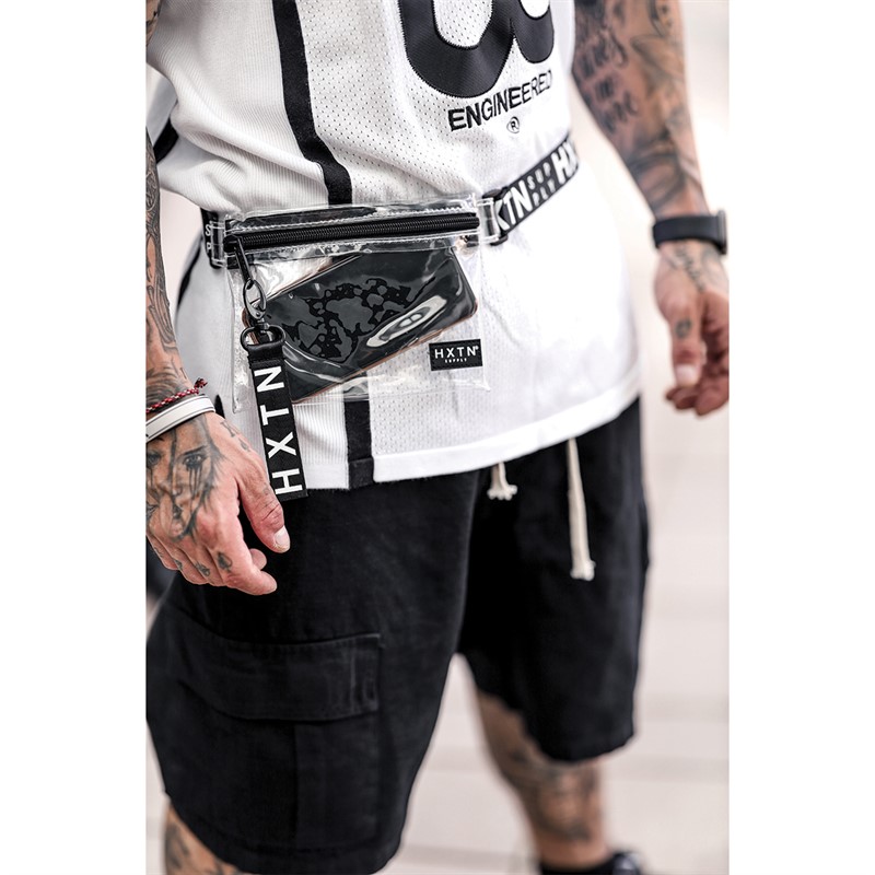 HXTN Supply Mens Prime Cross Body Bag Optic Clear