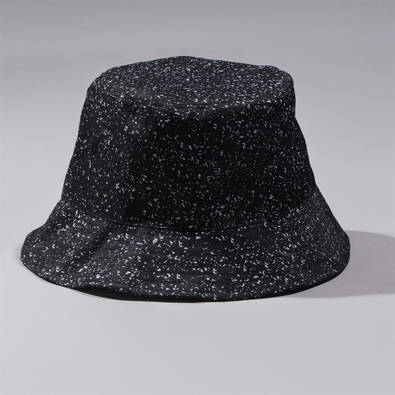 Spiral Mens Bucket Hat Black Speckles