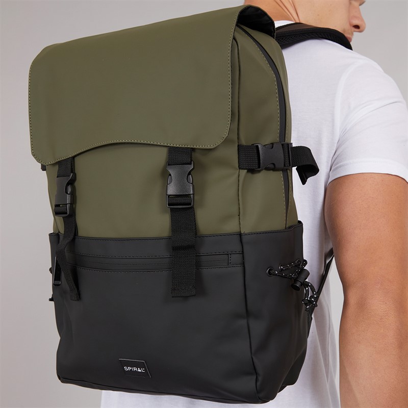 Spiral Mens Explorer Backpack Olive/Black
