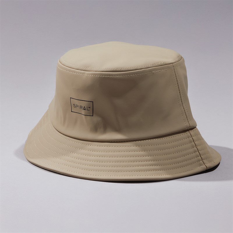 Spiral Mens Bucket Hat Stone PU - Size OS