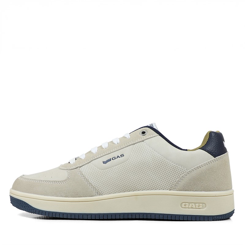 GAS Herren Sneaker Weiß/Braun White Brown