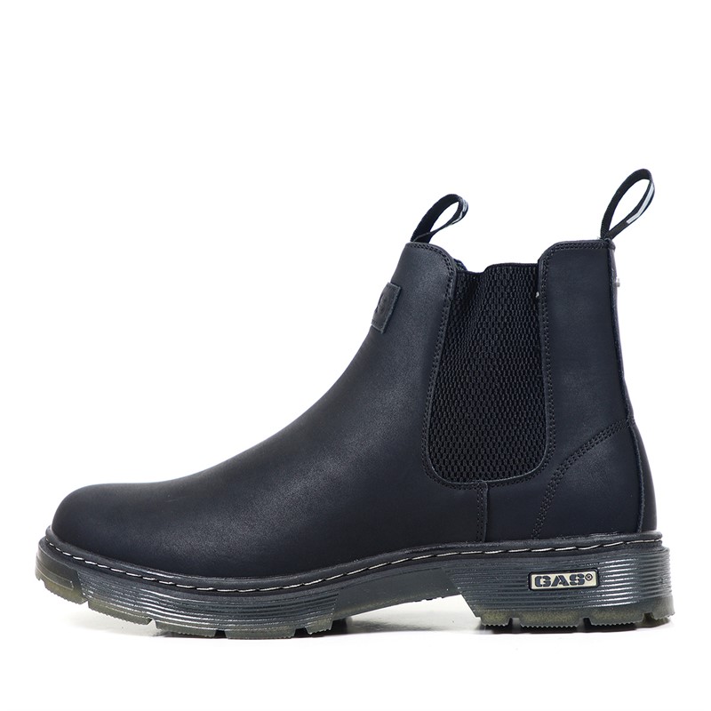 GAS Herren Stiefel Total Black