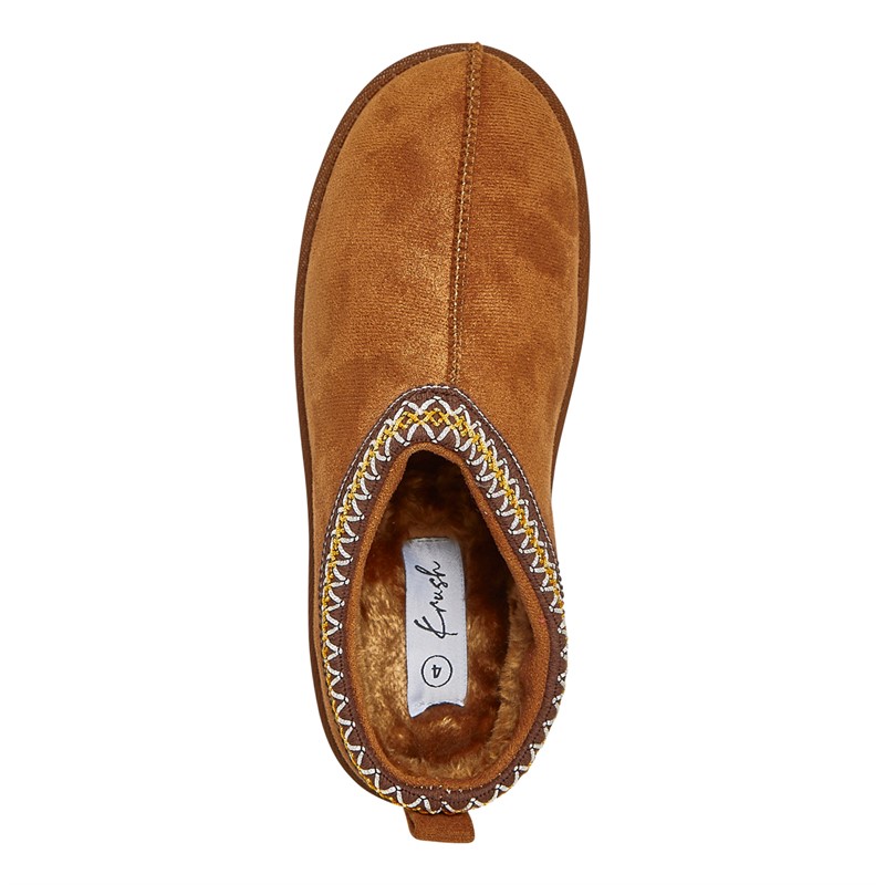 KRUSH Womens Aztec Mules Chestnut